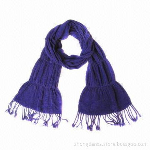 Acrylic Knitted Scarf, Available in Various Patterns and Designs, Warm and Soft